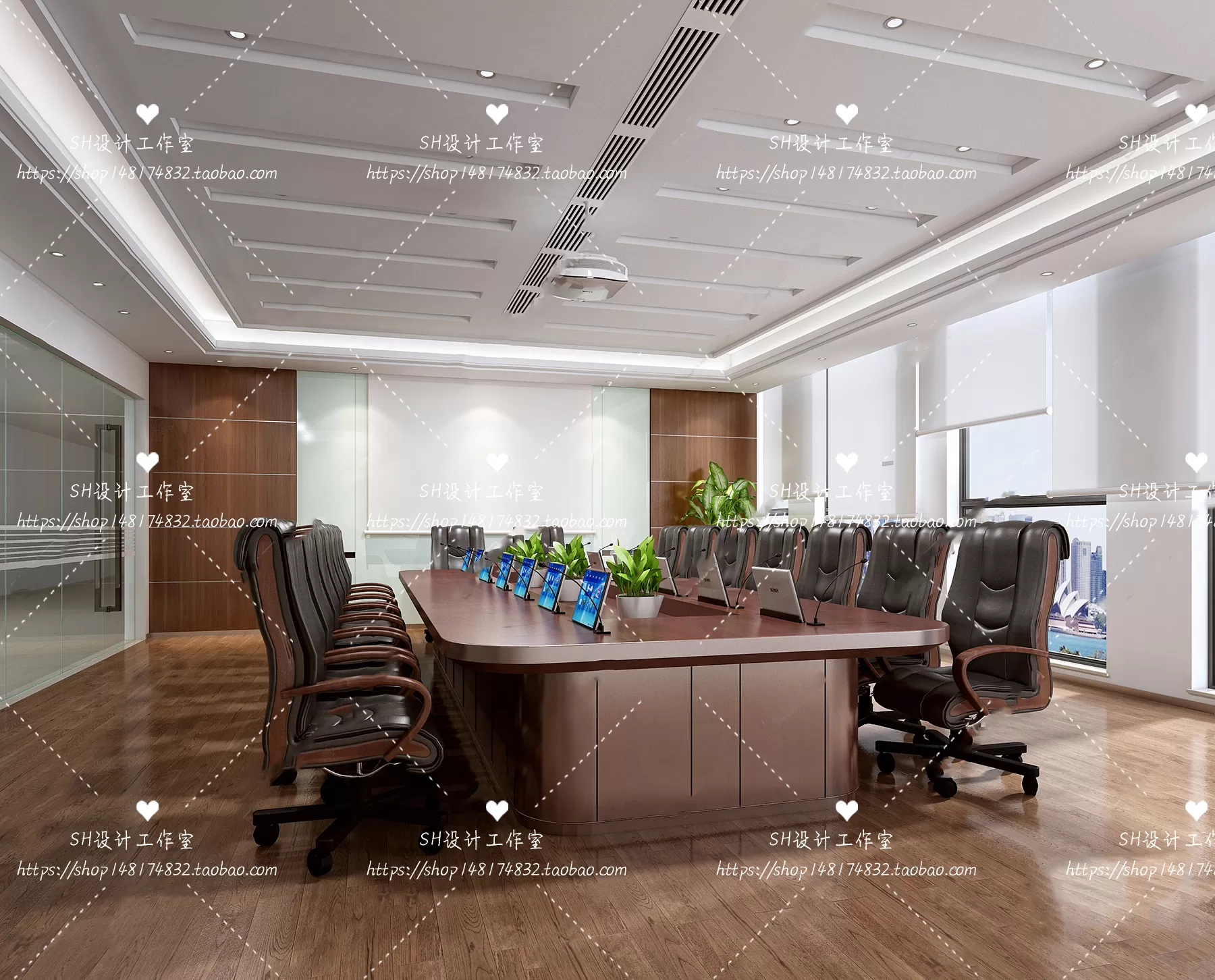 MEETING ROOM 3D SCENES – VRAY RENDER – 63
