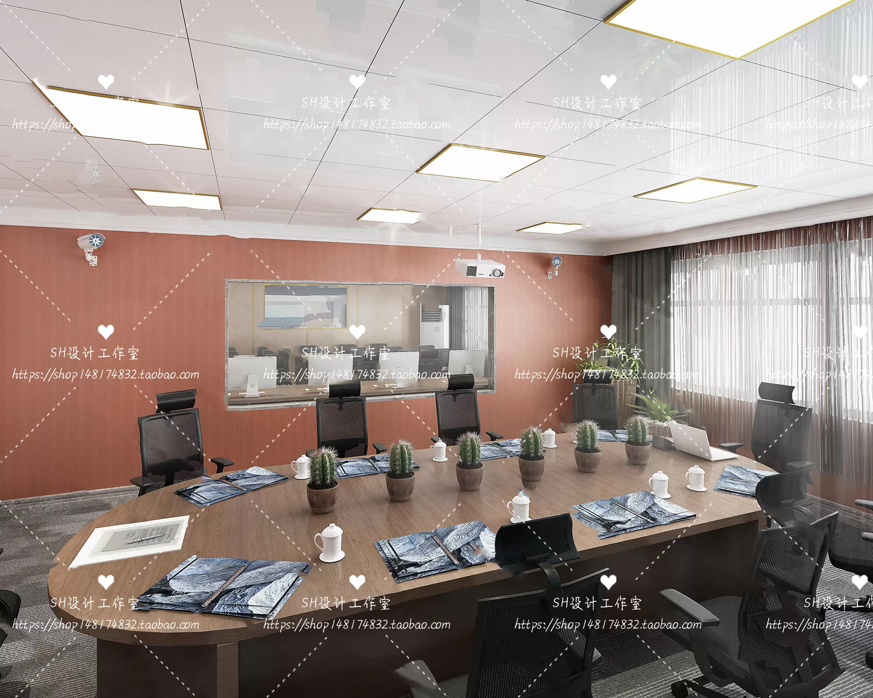 MEETING ROOM 3D SCENES – VRAY RENDER – 66