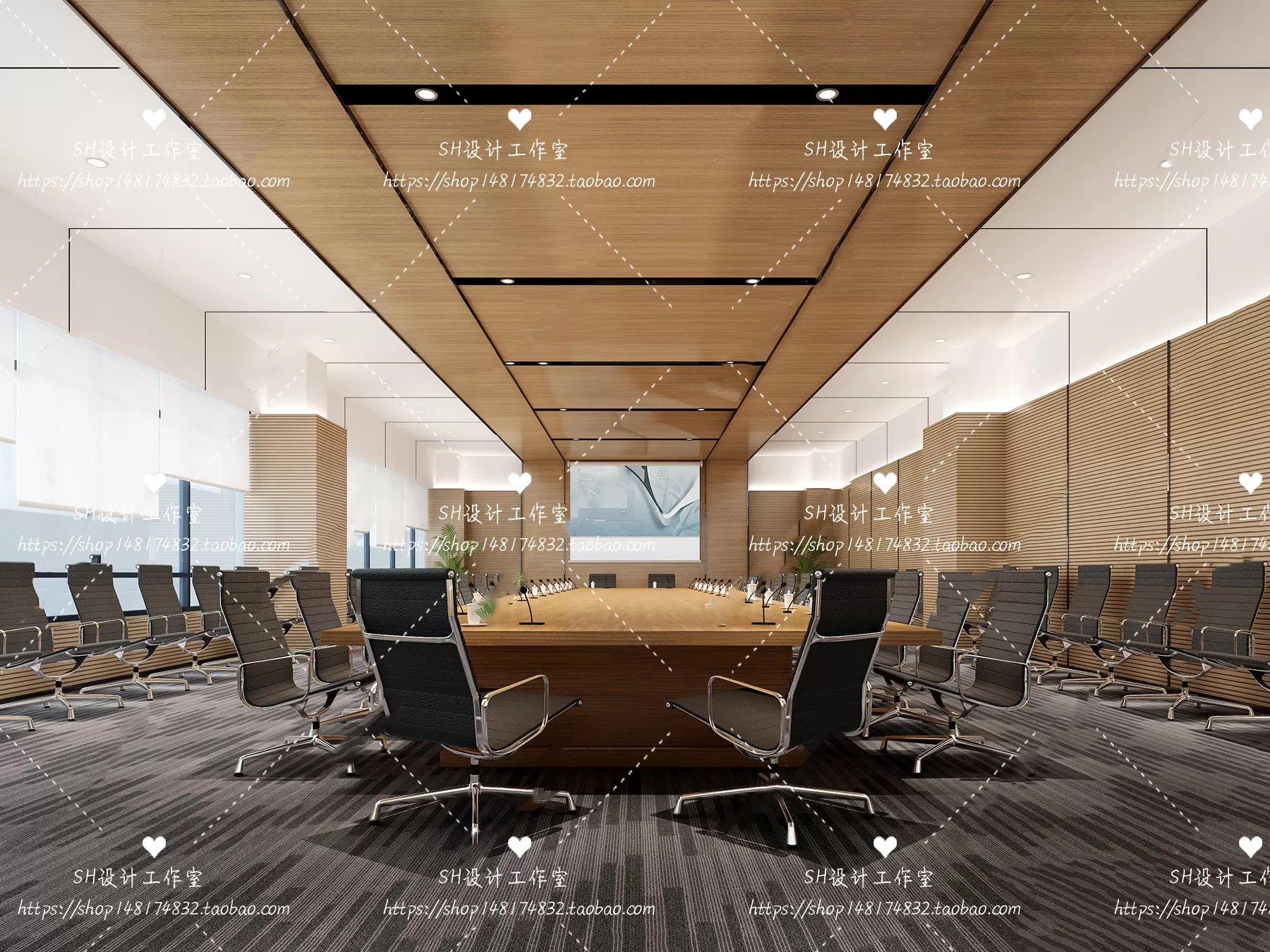 MEETING ROOM 3D SCENES – VRAY RENDER – 73