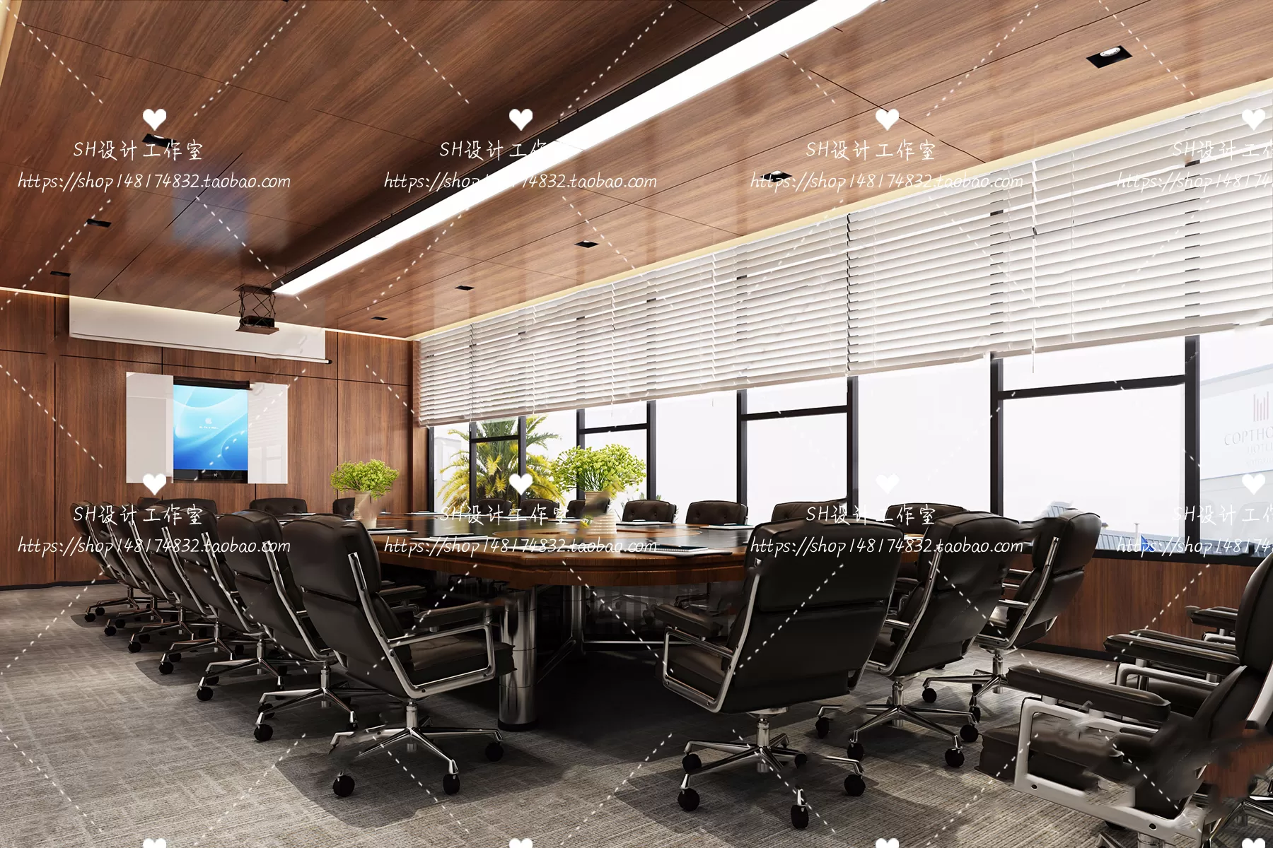 MEETING ROOM 3D SCENES – VRAY RENDER – 74