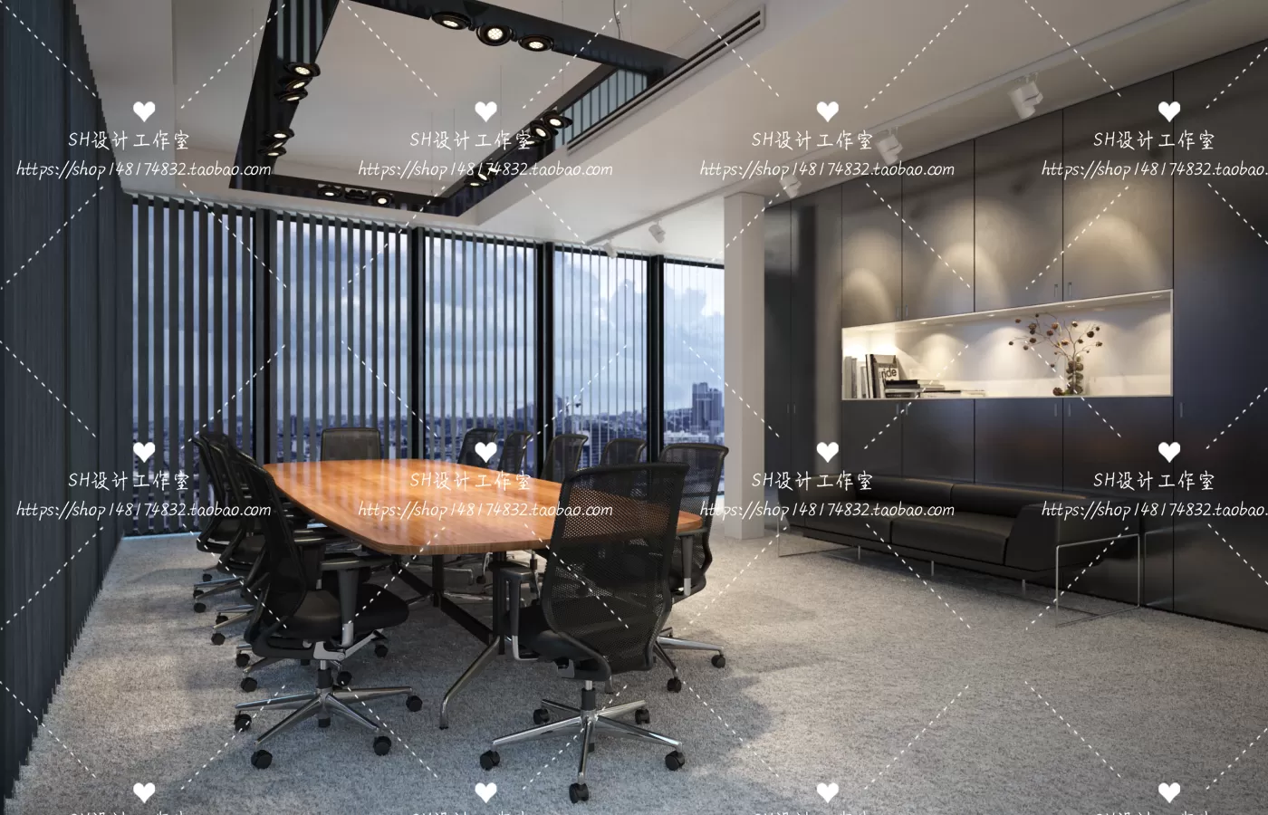 MEETING ROOM 3D SCENES – VRAY RENDER – 76