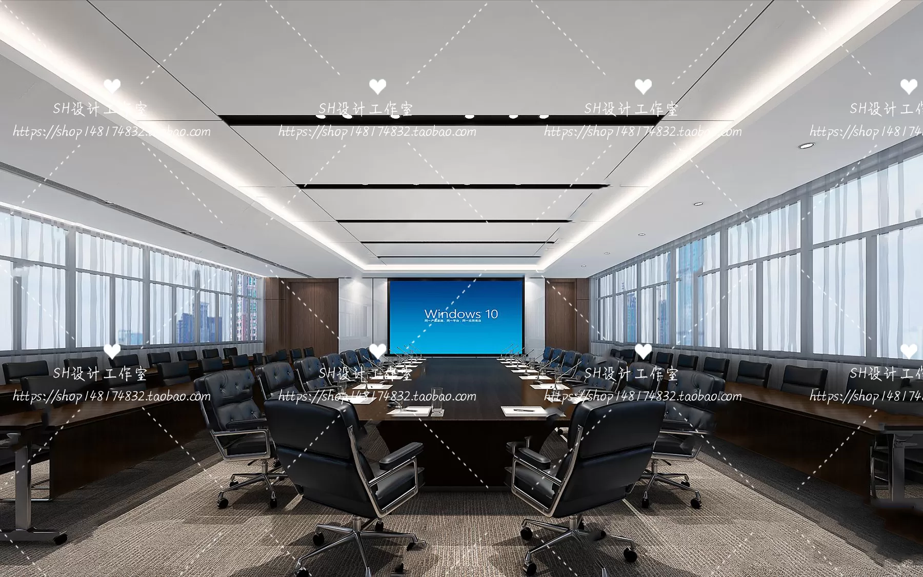 MEETING ROOM 3D SCENES – VRAY RENDER – 81