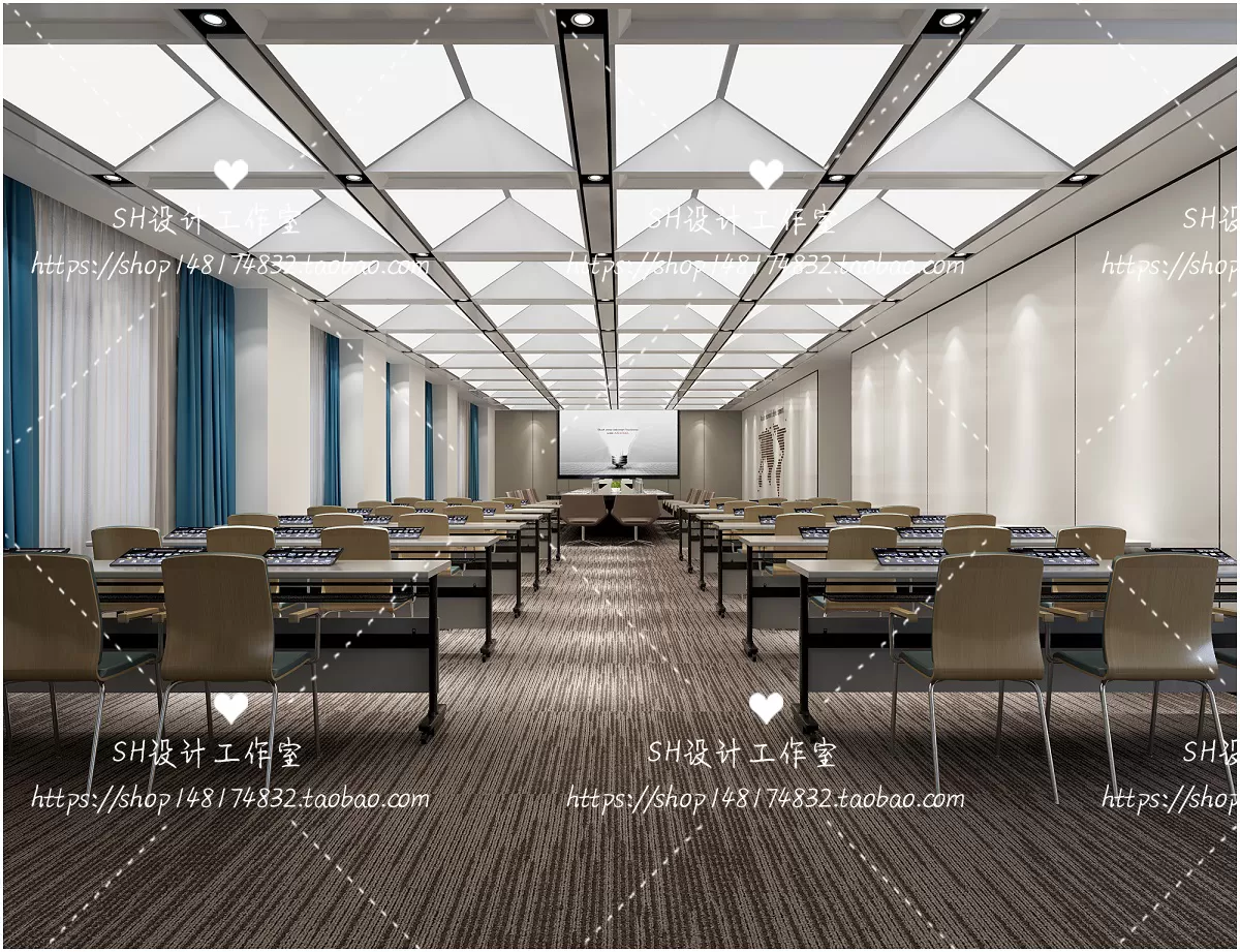 MEETING ROOM 3D SCENES – VRAY RENDER – 82