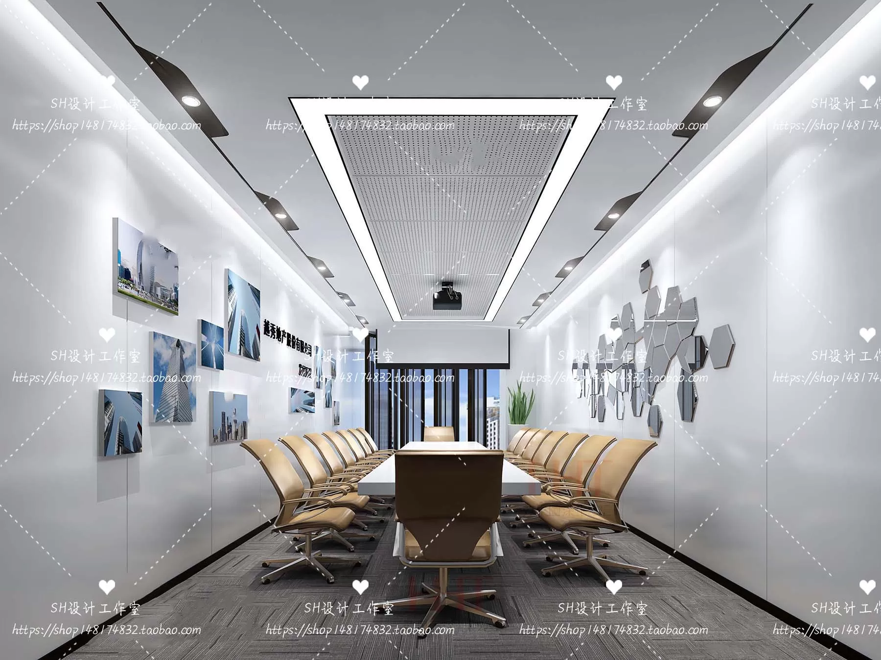 MEETING ROOM 3D SCENES – VRAY RENDER – 83