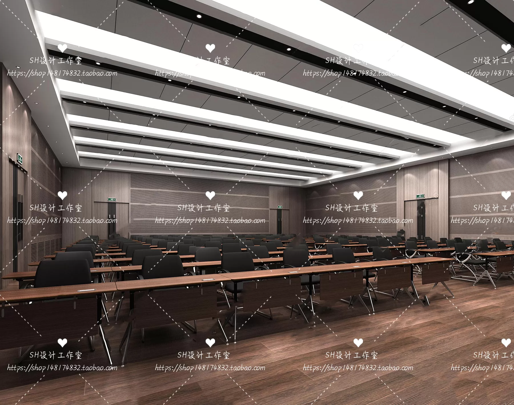 MEETING ROOM 3D SCENES – VRAY RENDER – 84