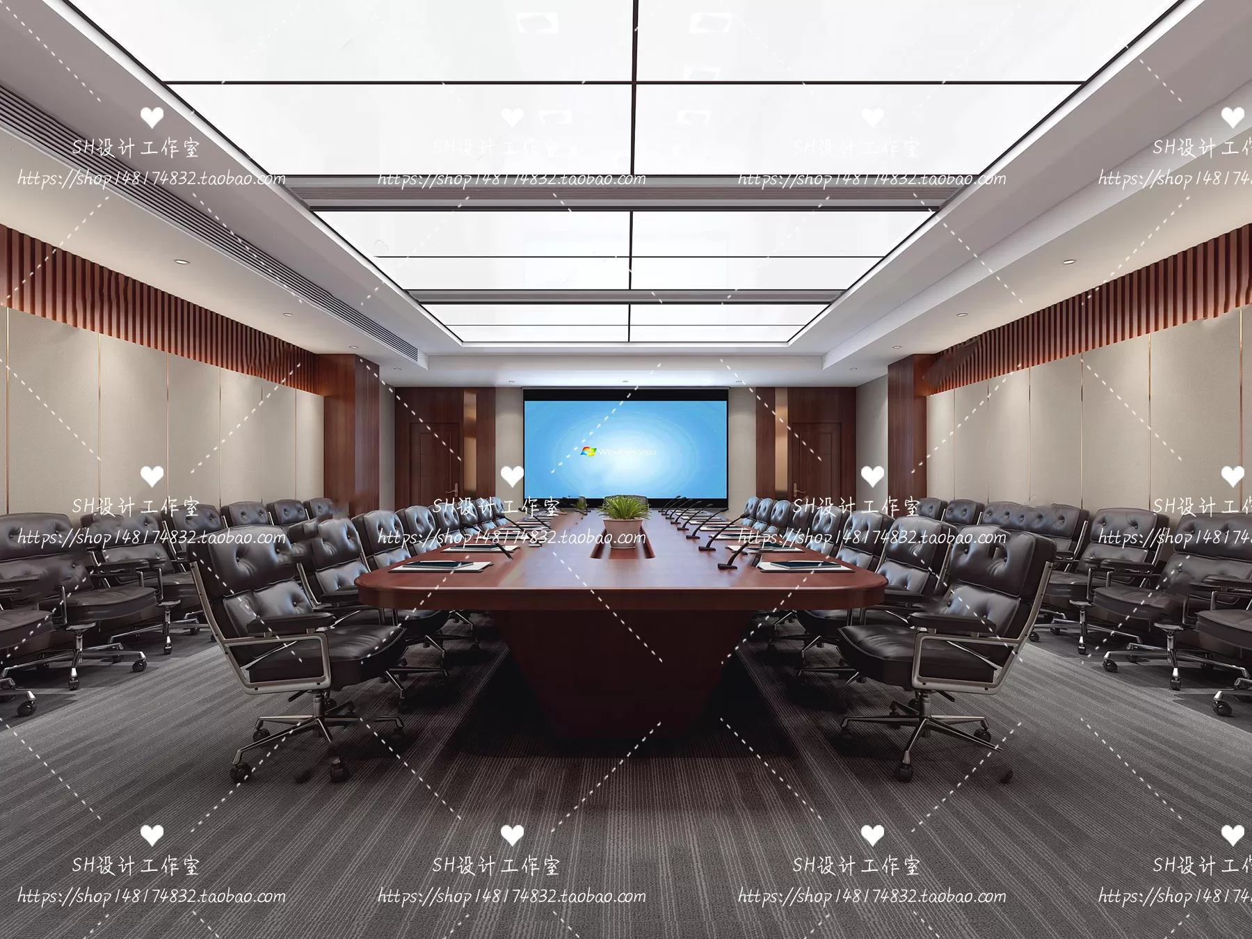 MEETING ROOM 3D SCENES – VRAY RENDER – 85