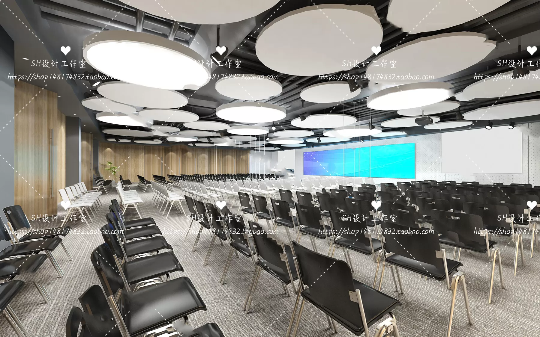 MEETING ROOM 3D SCENES – VRAY RENDER – 93