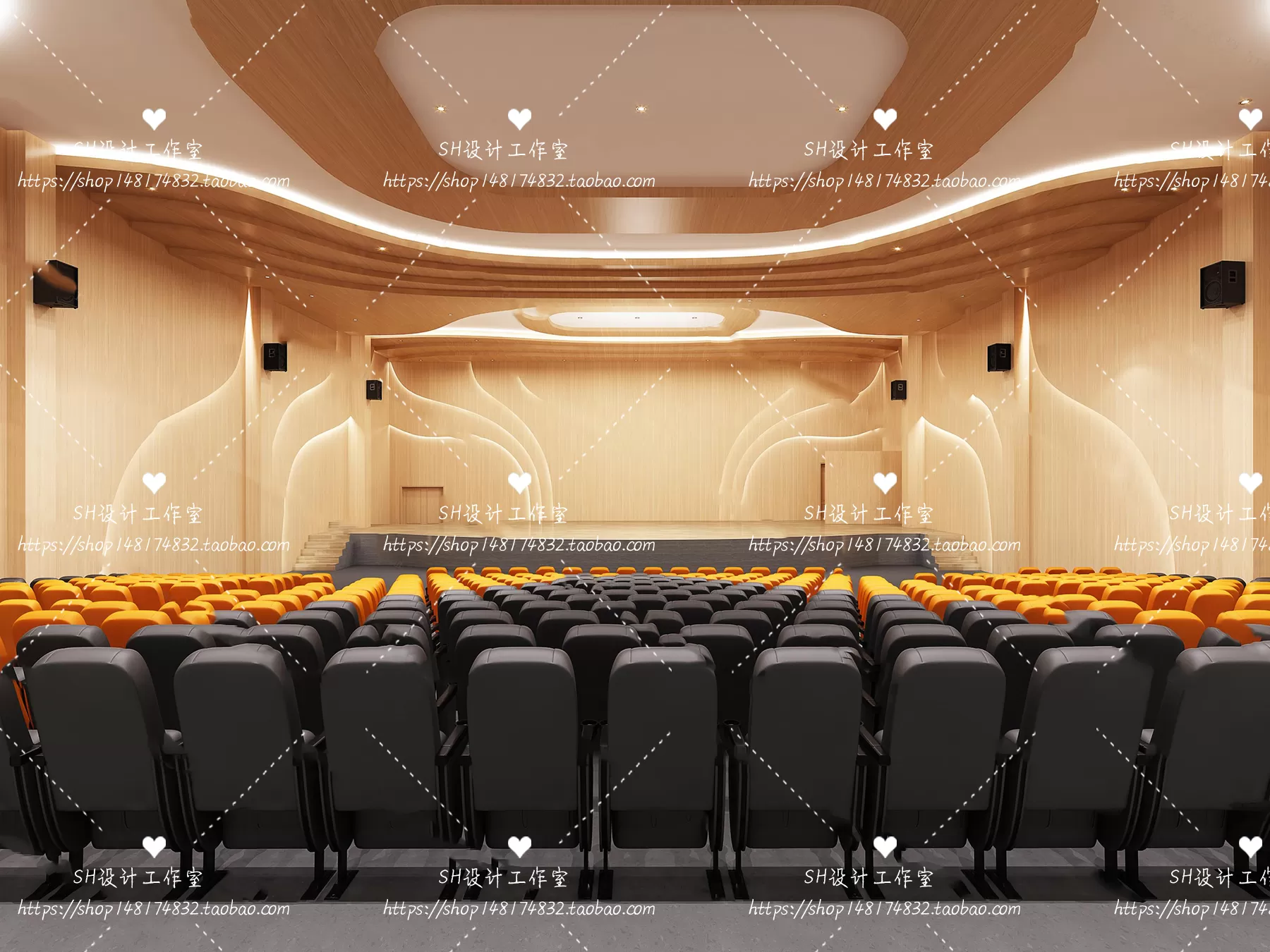 MEETING ROOM 3D SCENES – VRAY RENDER – 95