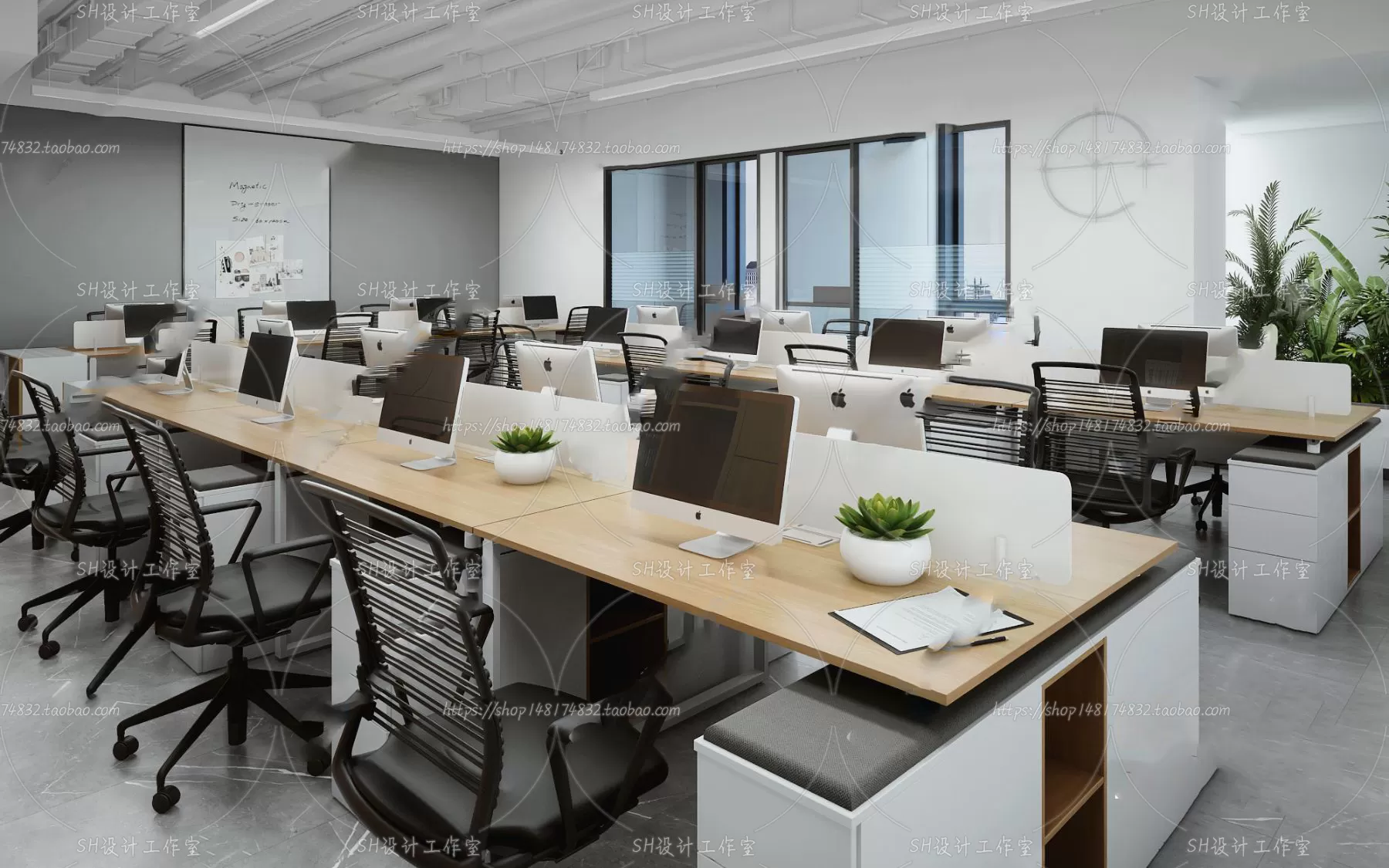 OFFICE 3D SCENES – VRAY RENDER – 14