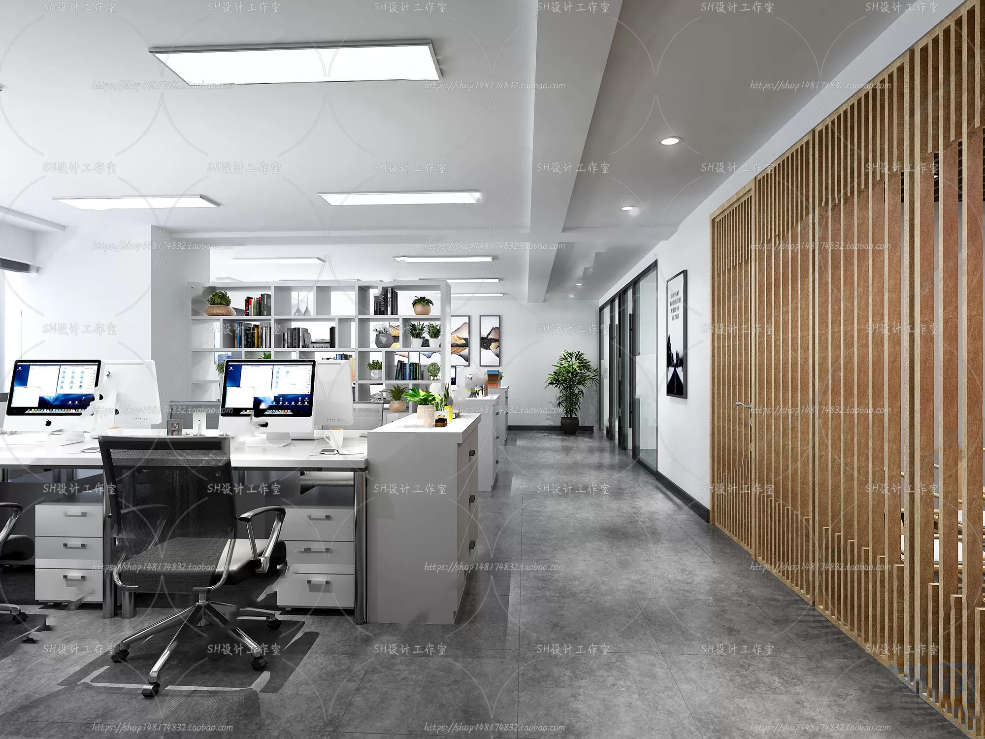 OFFICE 3D SCENES – VRAY RENDER – 27