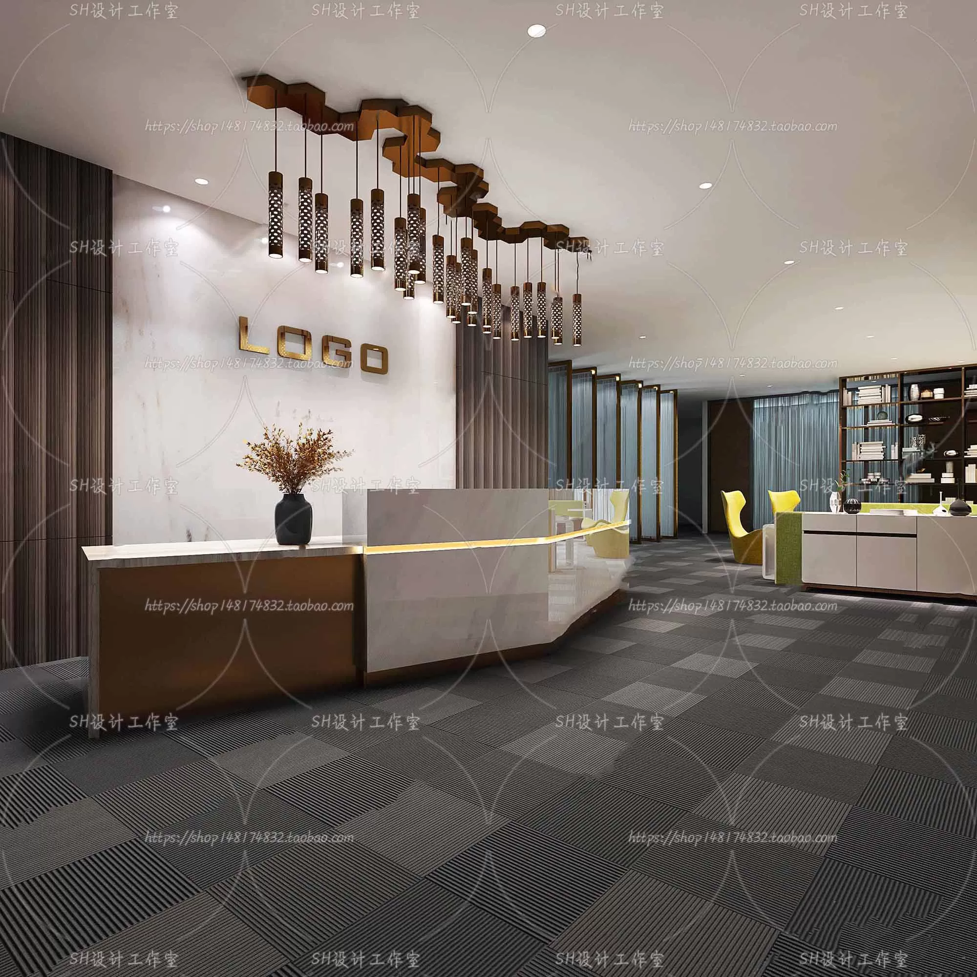 OFFICE 3D SCENES – VRAY RENDER – 35