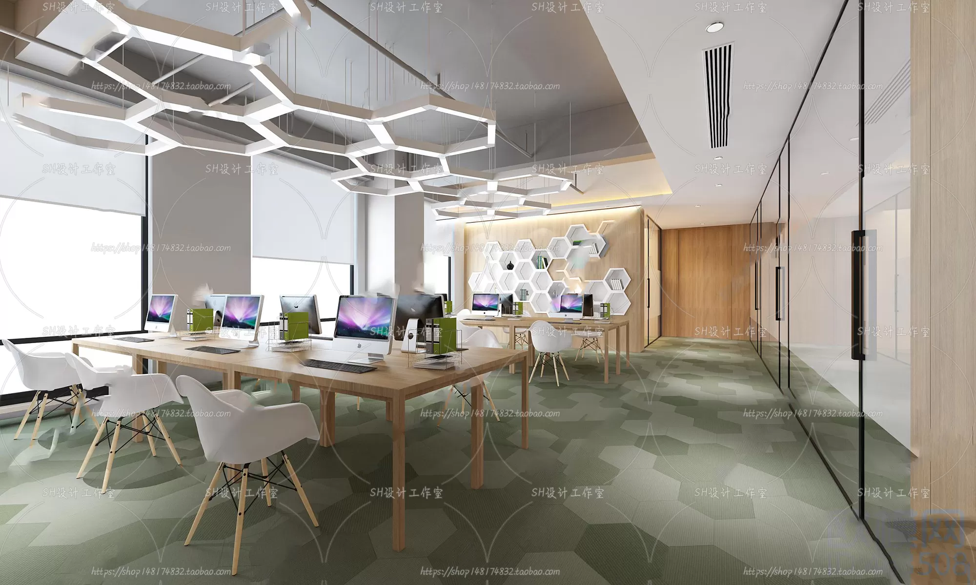 OFFICE 3D SCENES – VRAY RENDER – 49