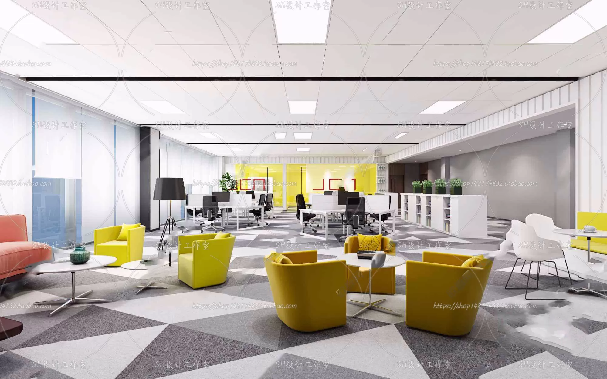 OFFICE 3D SCENES – VRAY RENDER – 51