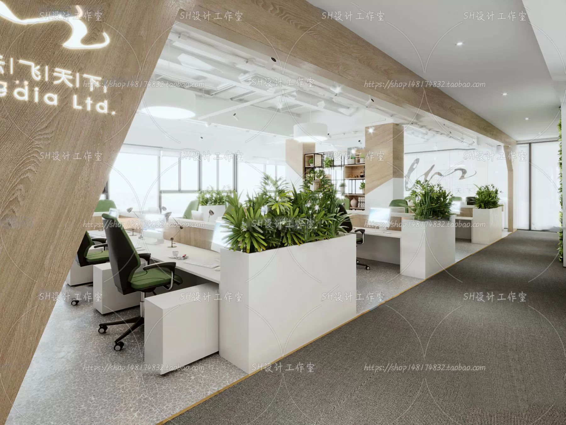 OFFICE 3D SCENES – VRAY RENDER – 56