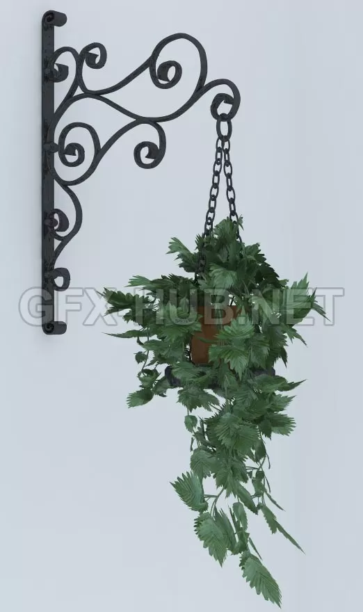 Amb_bracket with flower – 205641