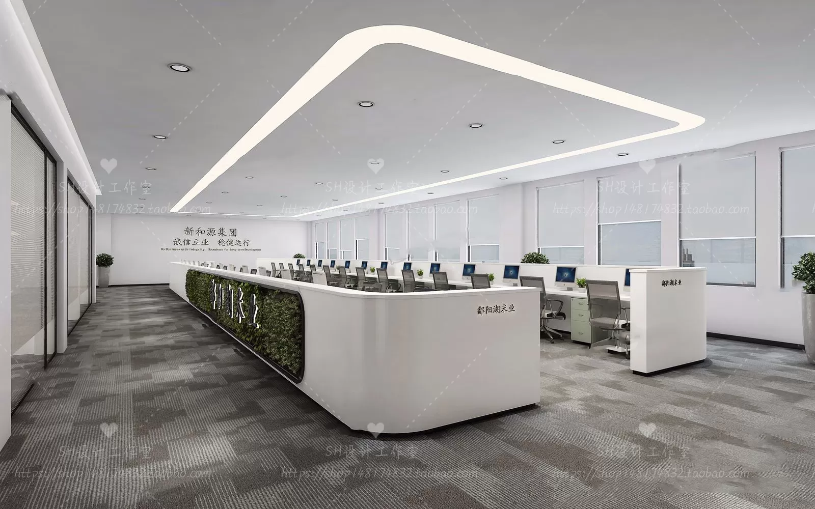 STUDIO OFFICE 3D SCENES – VRAY RENDER – 20