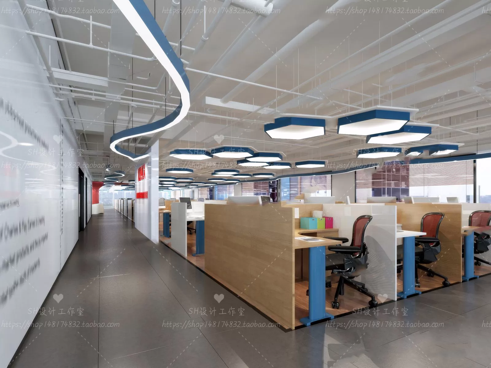 STUDIO OFFICE 3D SCENES – VRAY RENDER – 26