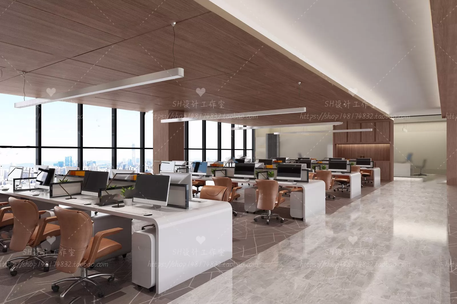 STUDIO OFFICE 3D SCENES – VRAY RENDER – 29