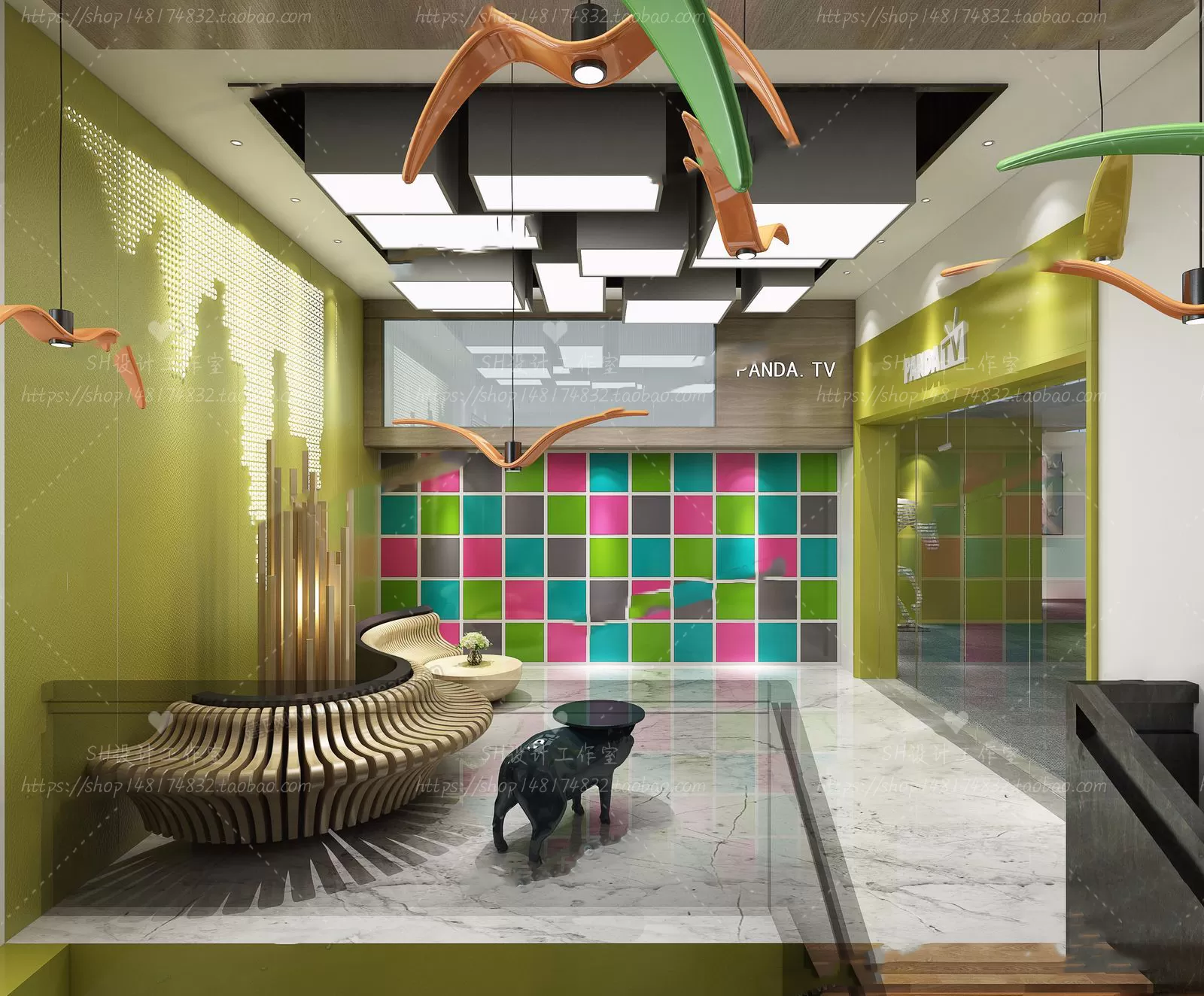 STUDIO OFFICE 3D SCENES – VRAY RENDER – 31