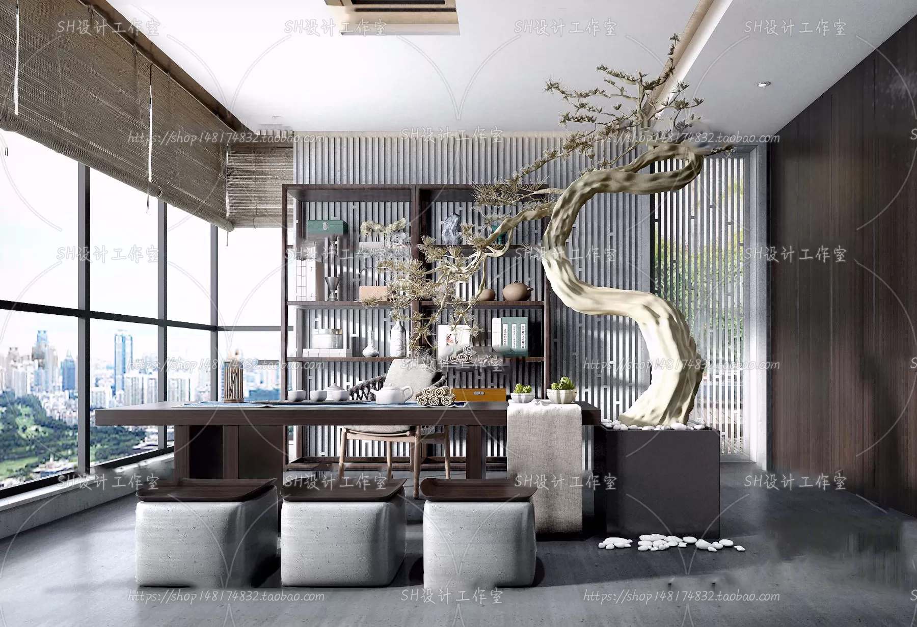 STUDY ROOM 3D SCENES – VRAY RENDER – 101