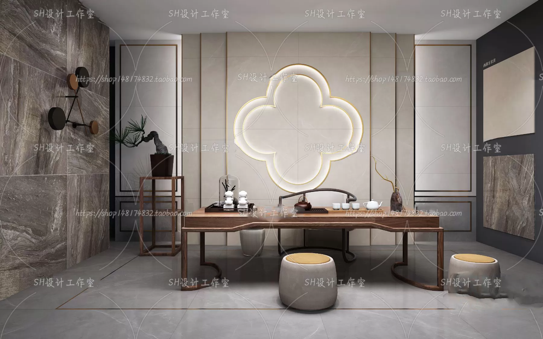 STUDY ROOM 3D SCENES – VRAY RENDER – 103