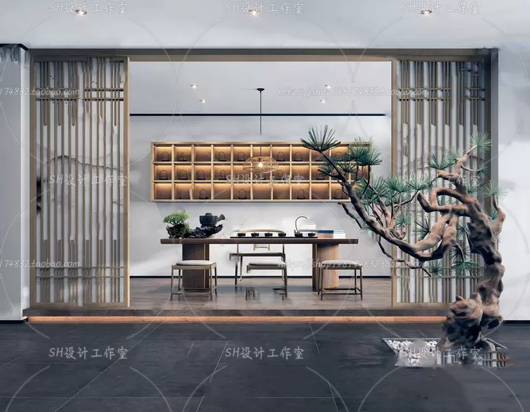 STUDY ROOM 3D SCENES – VRAY RENDER – 104