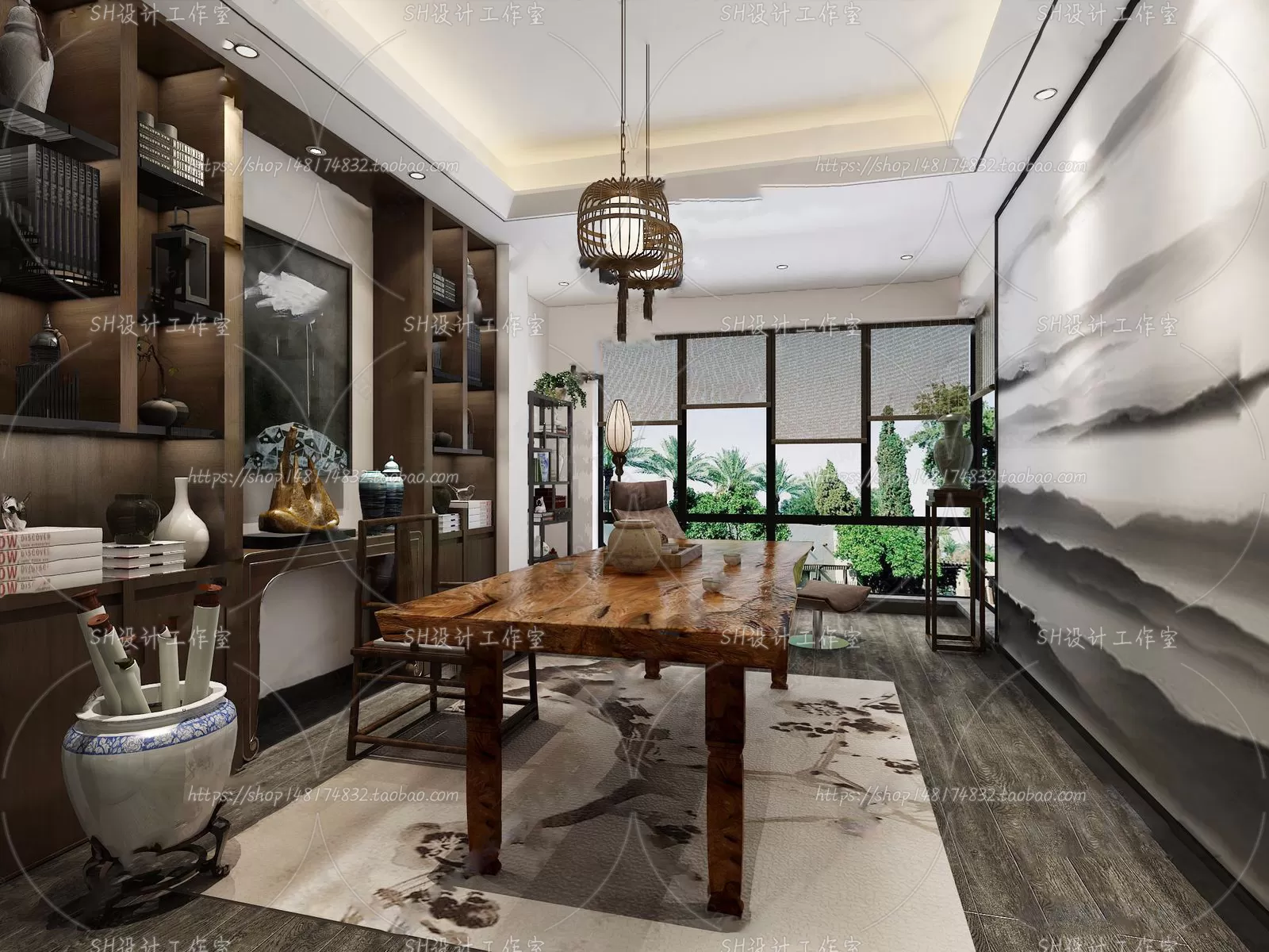 STUDY ROOM 3D SCENES – VRAY RENDER – 111