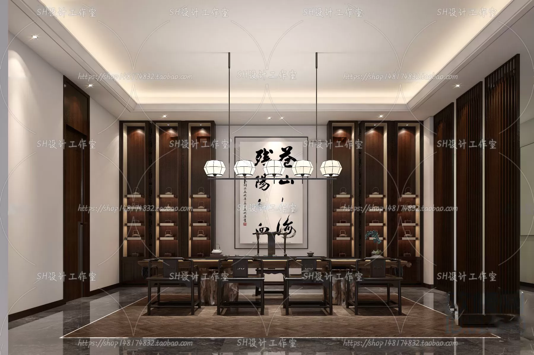 STUDY ROOM 3D SCENES – VRAY RENDER – 122