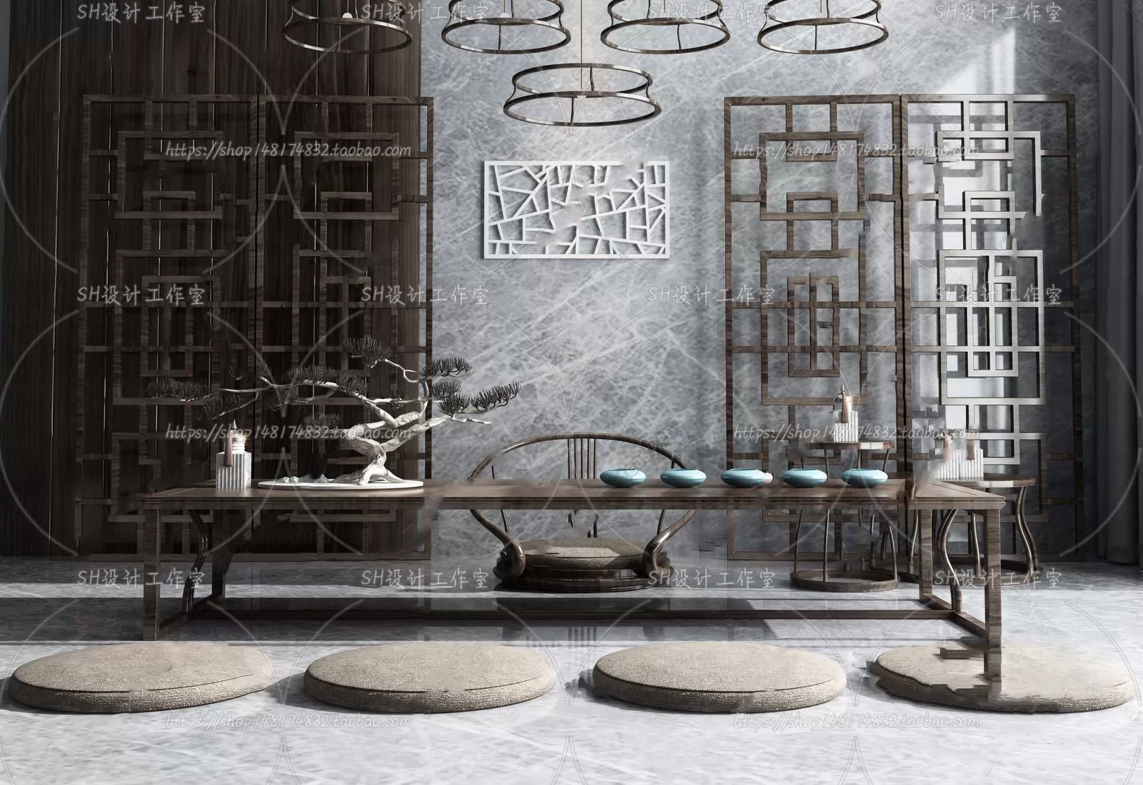 STUDY ROOM 3D SCENES – VRAY RENDER – 123