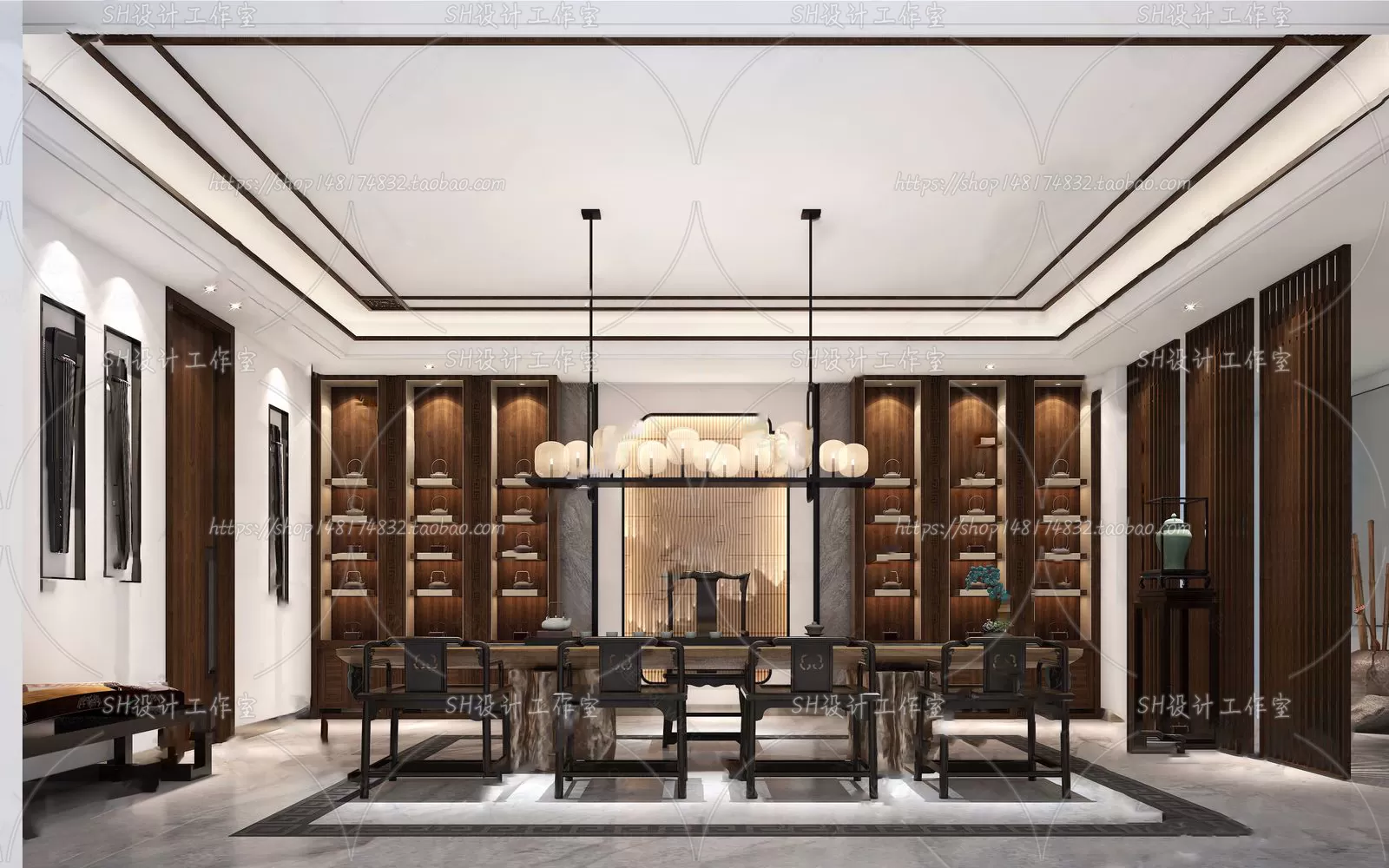 STUDY ROOM 3D SCENES – VRAY RENDER – 128