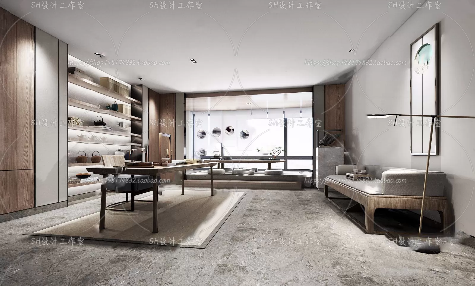 STUDY ROOM 3D SCENES – VRAY RENDER – 139