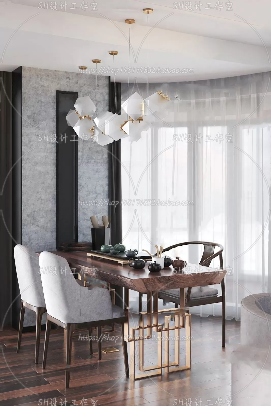 STUDY ROOM 3D SCENES – VRAY RENDER – 143