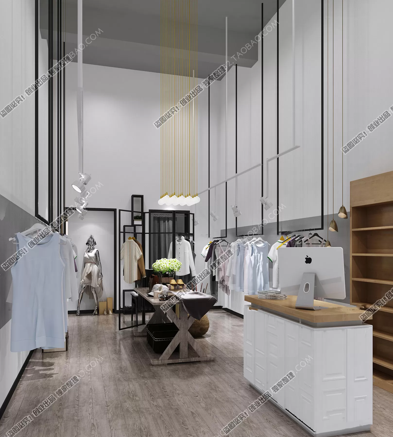 CLOTHING STORE – 3D SCENES – 0107