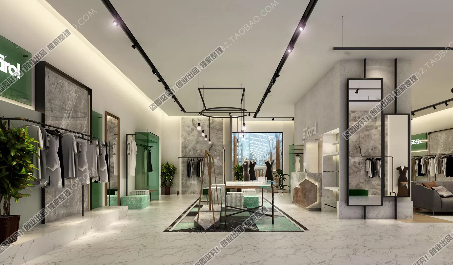 CLOTHING STORE – 3D SCENES – 0108