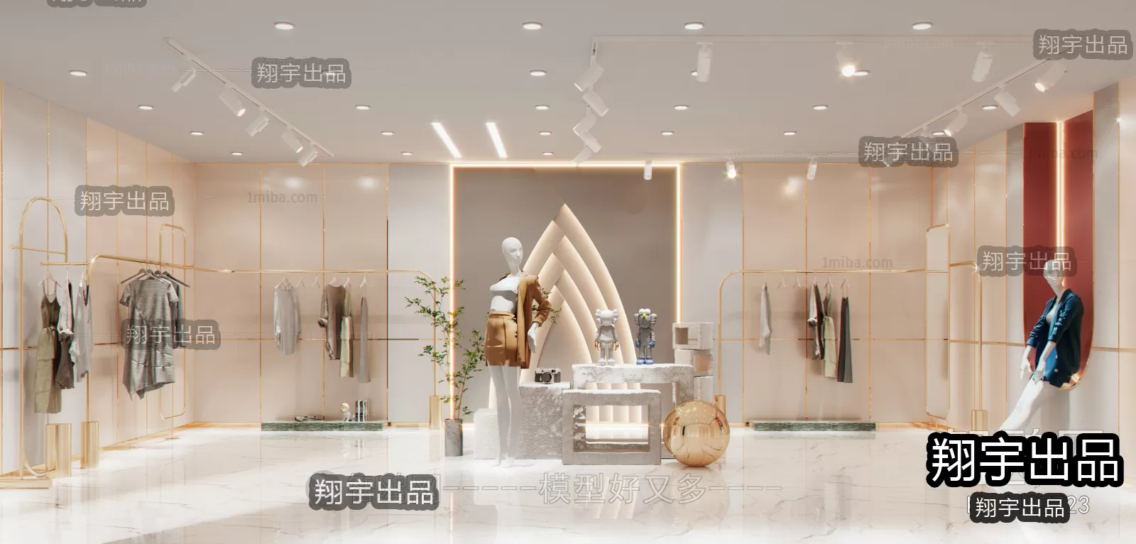 CLOTHING STORE – 3D SCENES – 0112