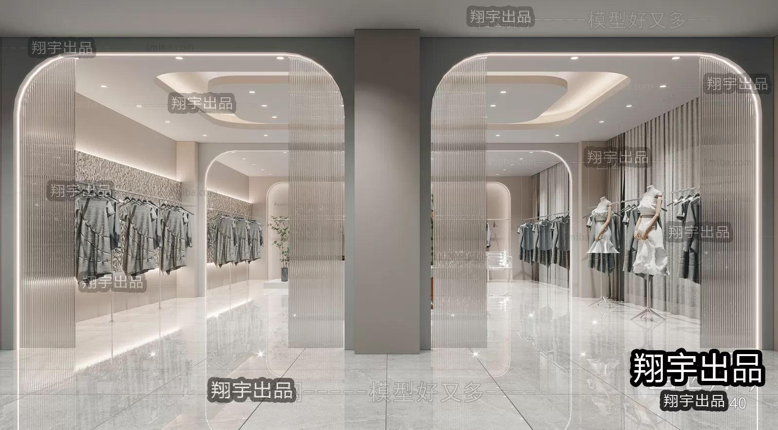 CLOTHING STORE – 3D SCENES – 0113