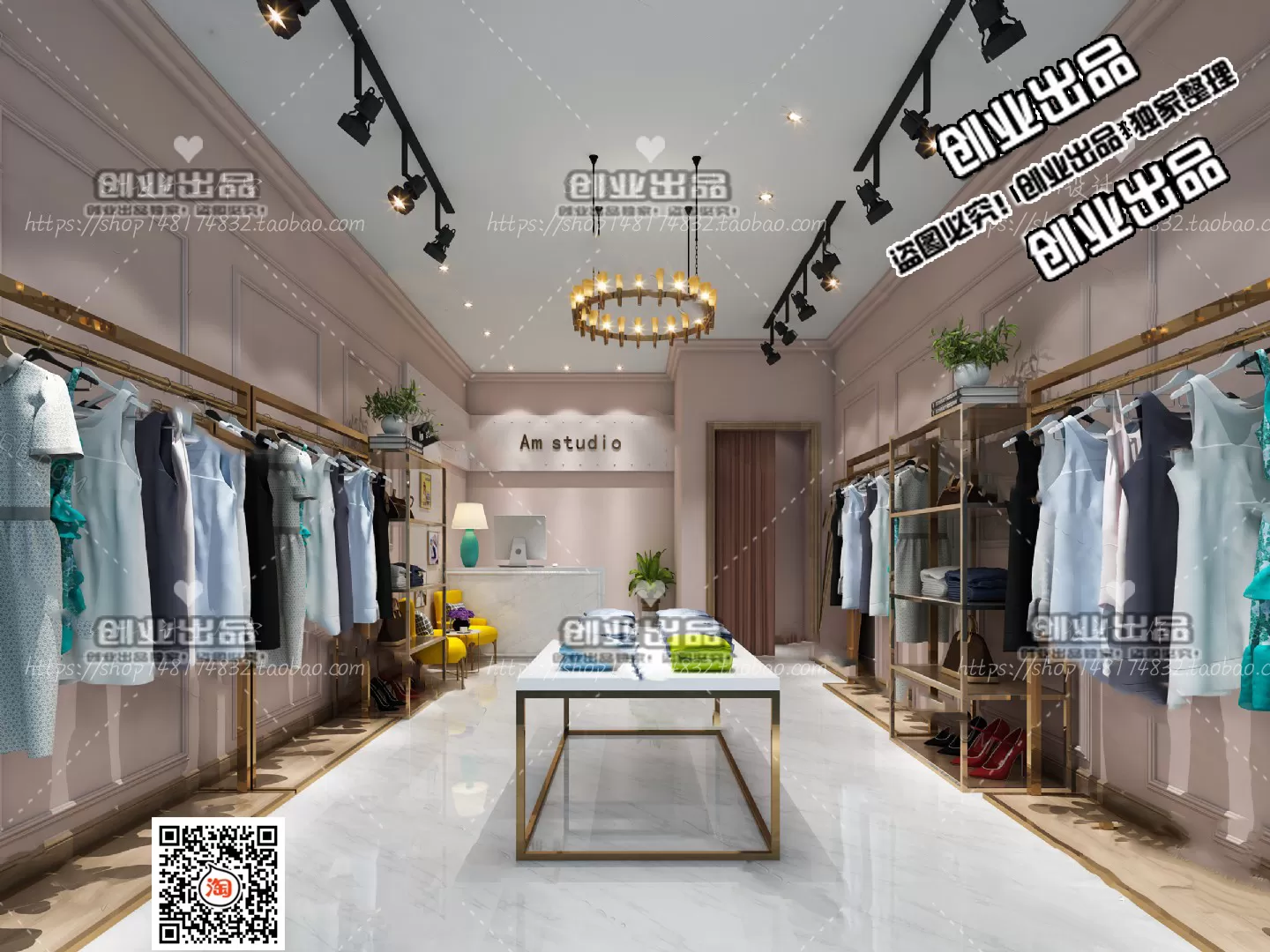 CLOTHING STORE – 3D SCENES – 0116