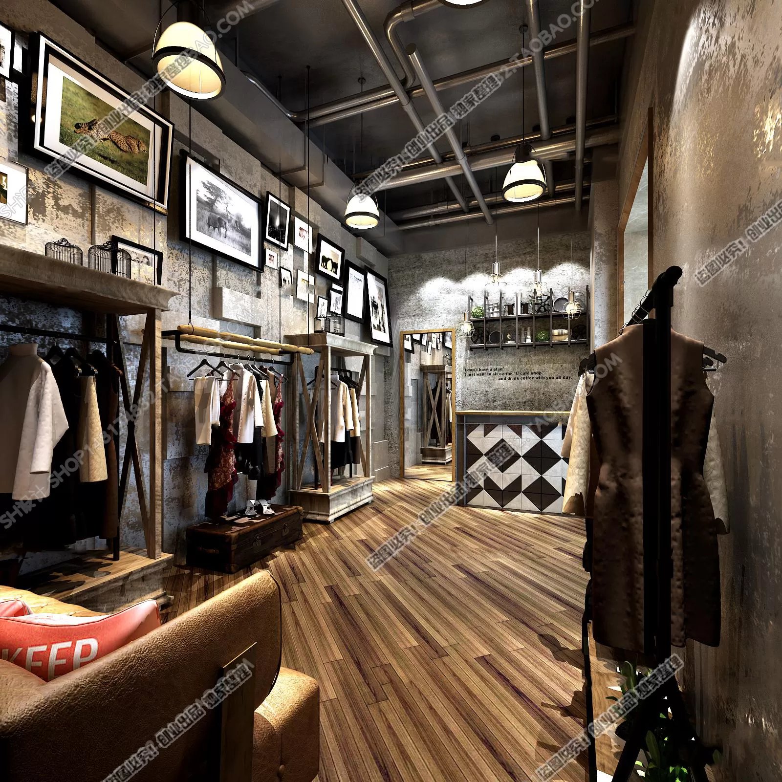 CLOTHING STORE – 3D SCENES – 0126