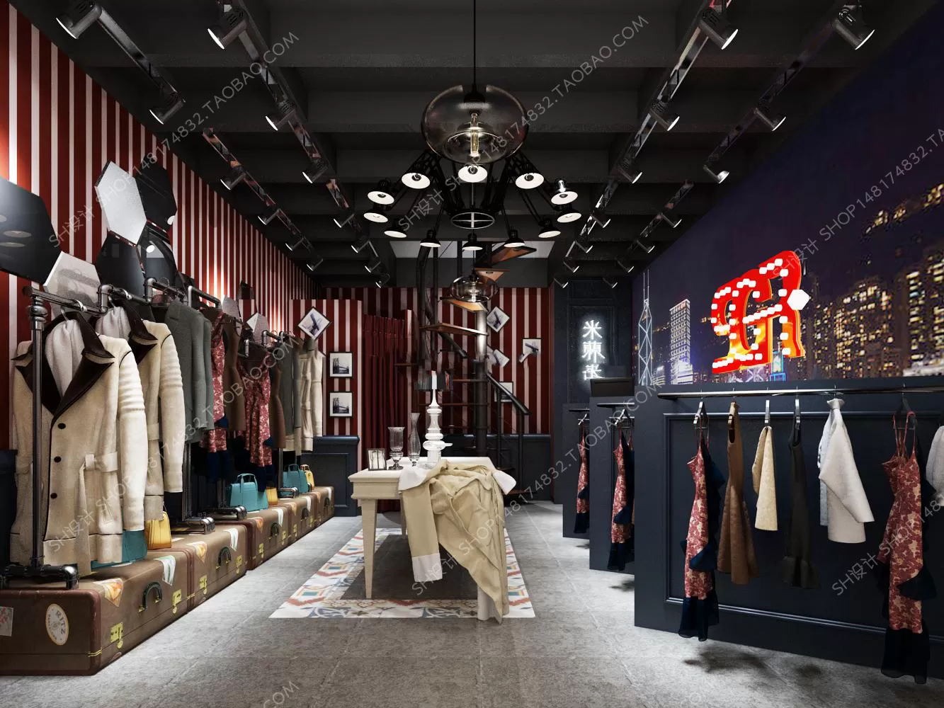 CLOTHING STORE – 3D SCENES – 0127