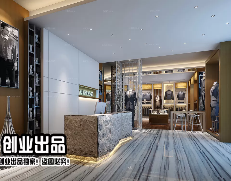 CLOTHING STORE – 3D SCENES – 0155