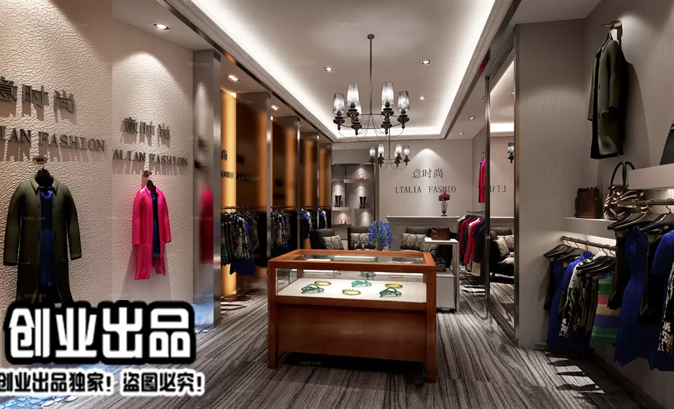 CLOTHING STORE – 3D SCENES – 0175