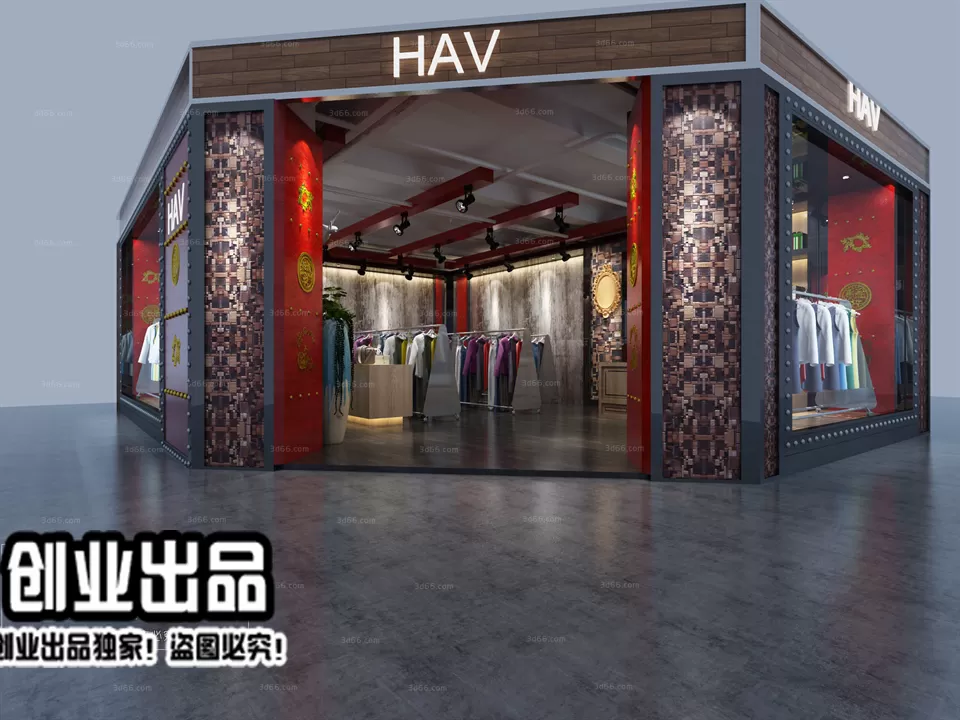 CLOTHING STORE – 3D SCENES – 0198