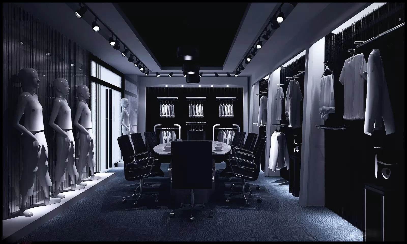 CLOTHING STORE – 3D SCENES – 0216