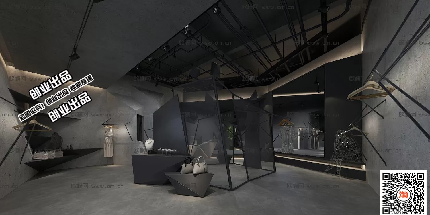 CLOTHING STORE – 3D SCENES – 0404