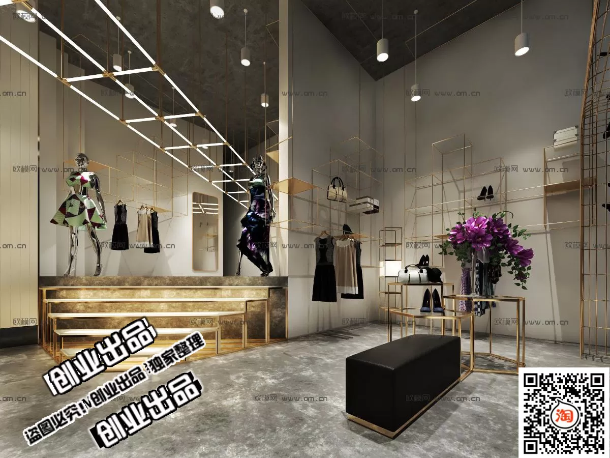 CLOTHING STORE – 3D SCENES – 0423