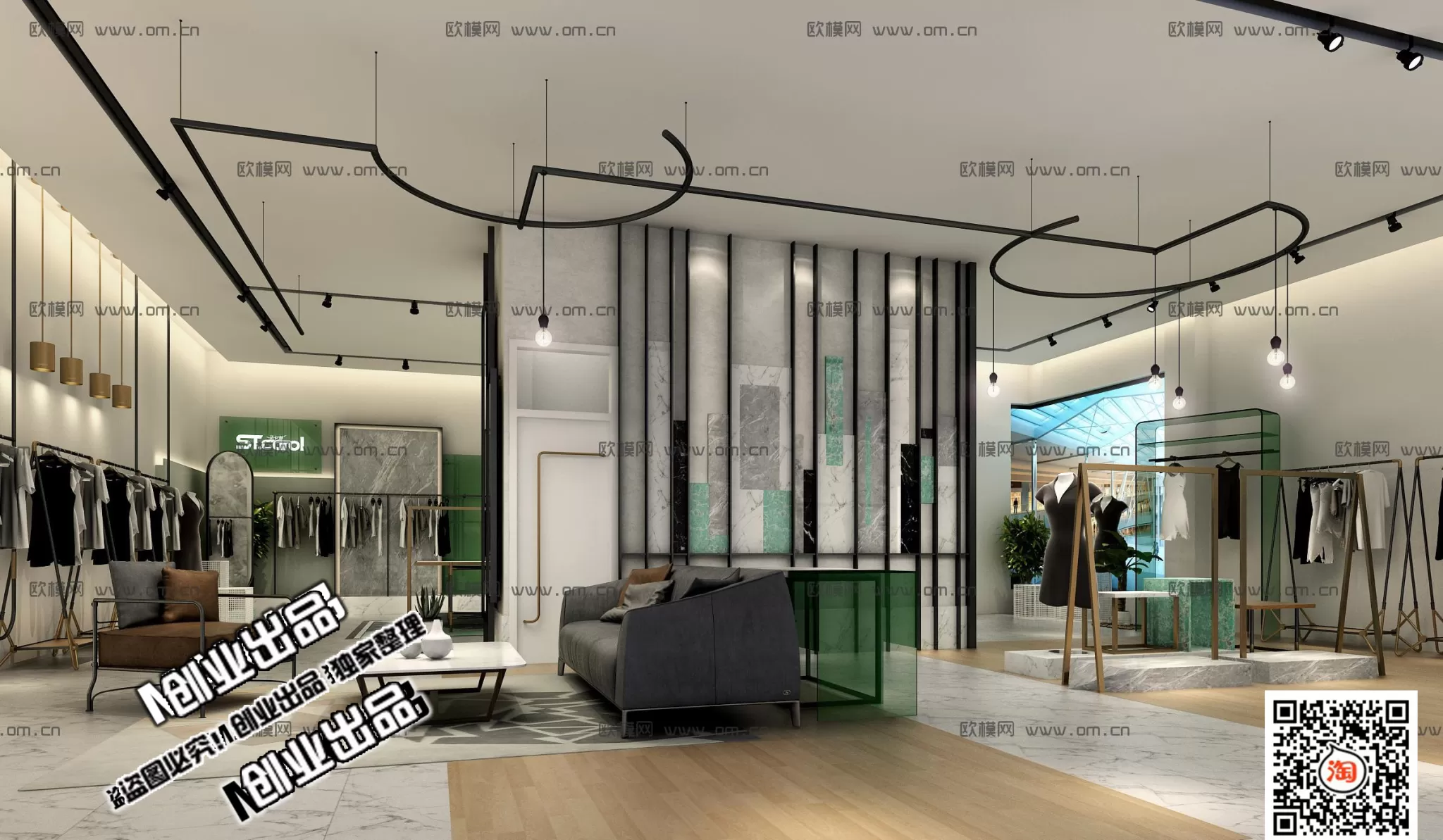 CLOTHING STORE – 3D SCENES – 0428