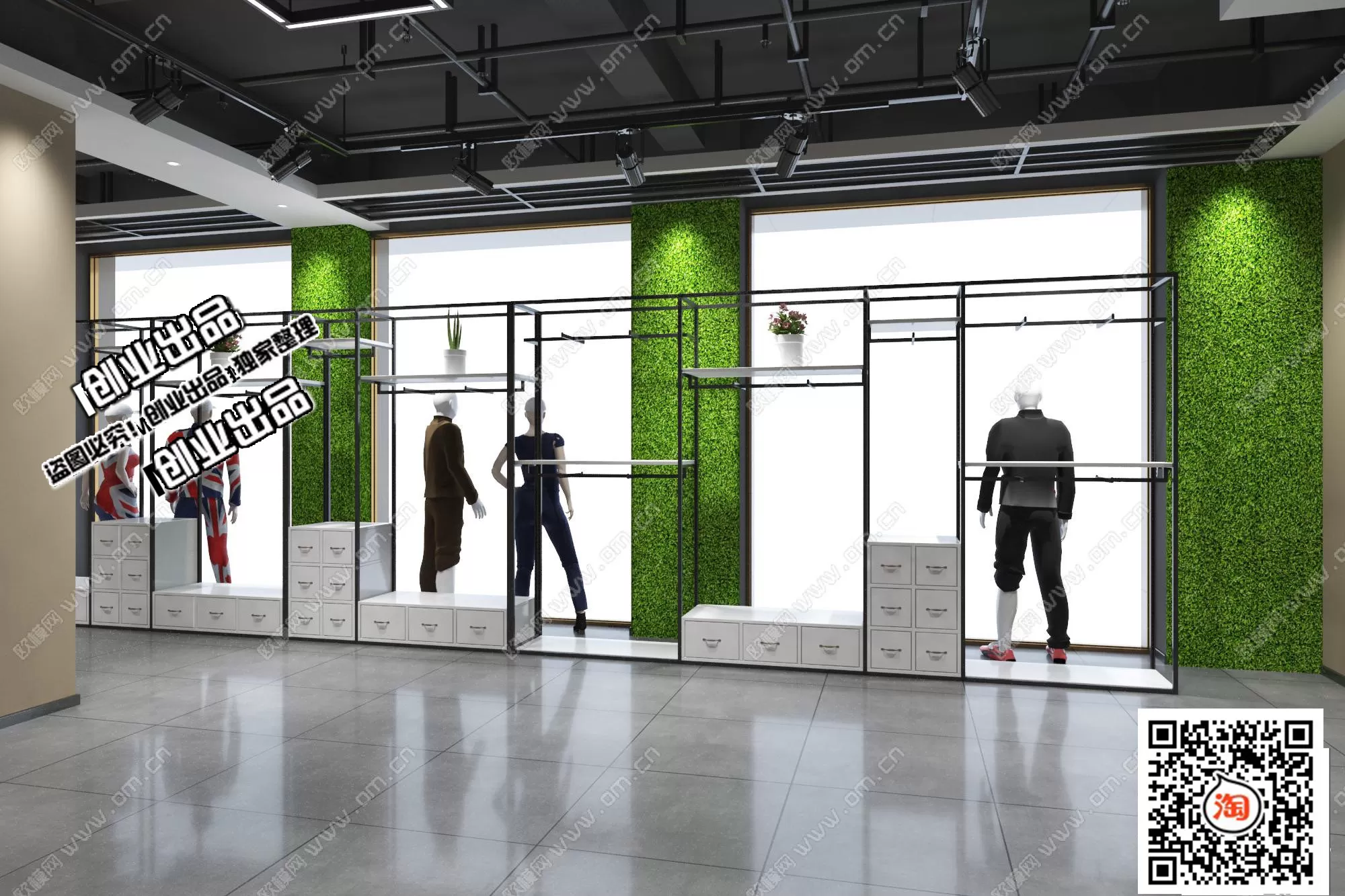 CLOTHING STORE – 3D SCENES – 0430