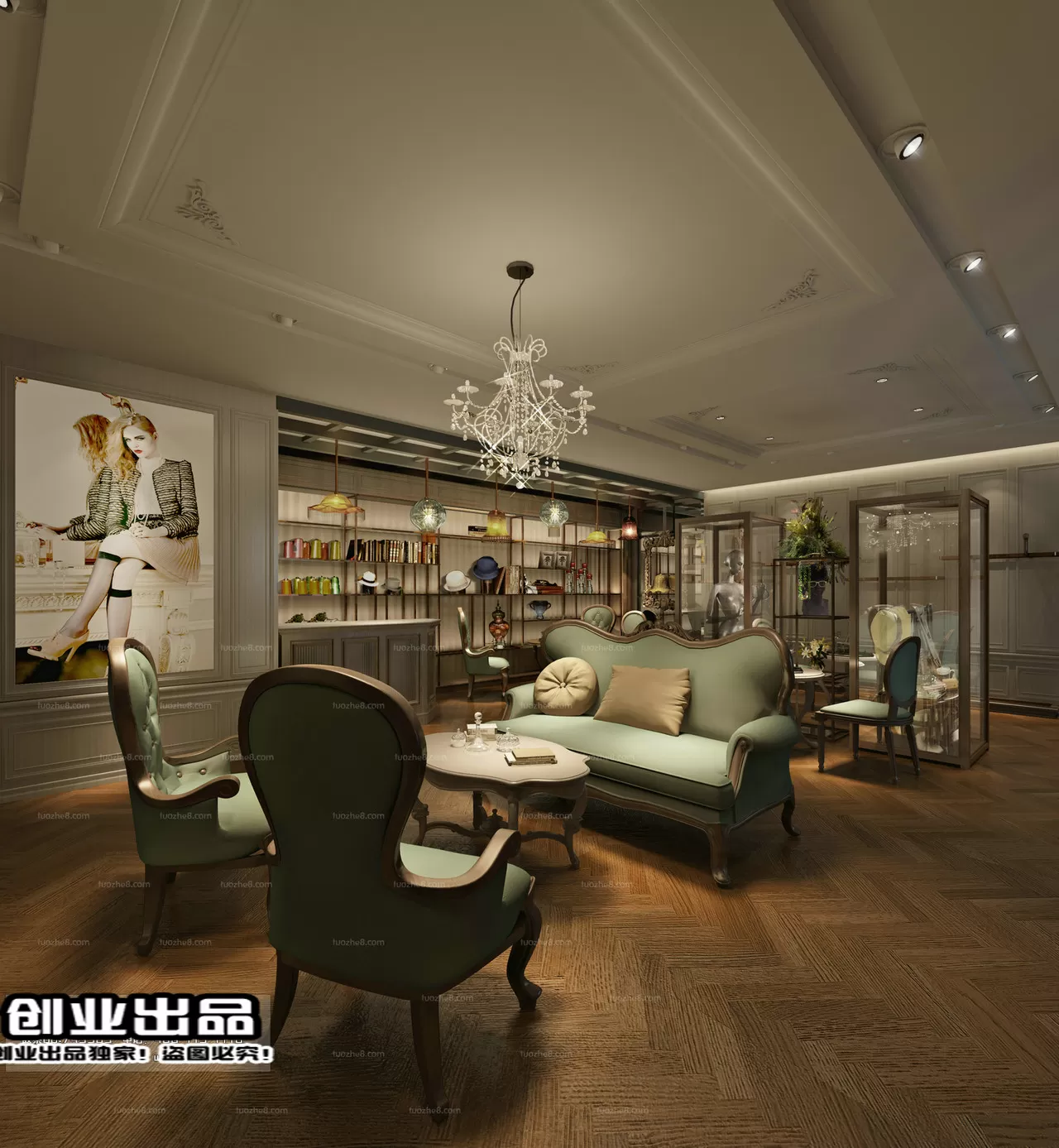 CLOTHING STORE – 3D SCENES – 0504