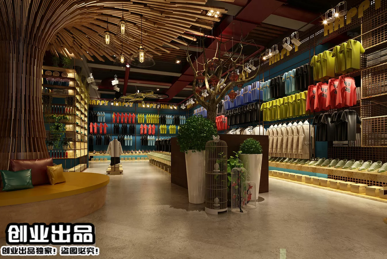 CLOTHING STORE – 3D SCENES – 0512