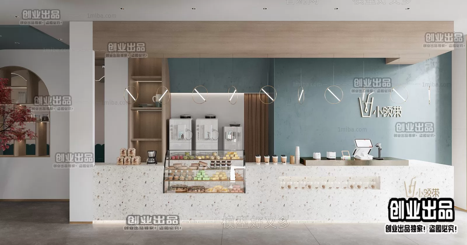 FASTFOOD STORE – 3D SCENES – 0001